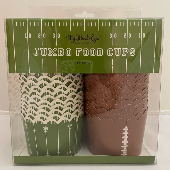 My Mind's Eye Jumbo Food Cups - Green and Brown - Picture 1 of 4